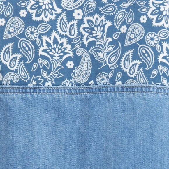 💥HOST PICK💥 ANTHROPOLOGIE VIGOSS PATCHWORK DENIM JACKET - Picture 6 of 15